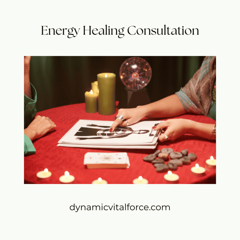 woman doing energy healing consultation