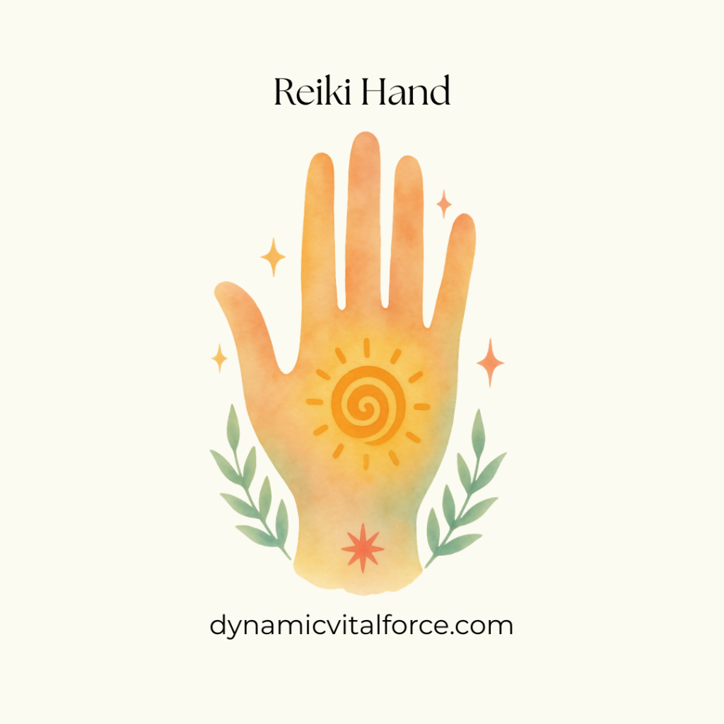 Reiki Hand showing Reiki Symbol- Cho Ku Rey