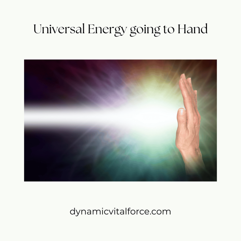 Universal energy going to hand
